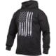 Rothco Distressed US Flag Concealed Carry Hooded Sweatshirt, Men's, Black, Extra Large, 3166-645