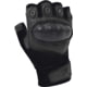 Rothco Fingerless Cut and Fire Resistant Carbon Hard Knuckle Gloves, Black, Medium, 28081-M