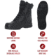 Rothco Forced Entry Tactical Boot With Side Zipper &amp; Composite Toe, 12.5, 21780