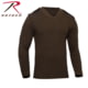 Rothco G.I. Style Acrylic V-Neck Sweater, Brown, L, 6345-Brown-L