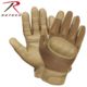 Rothco Hard Knuckle Cut and Fire Resistant Gloves, Coyote Brown, L, 2807-CoyoteBrown-L