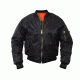 Rothco Kids MA-1 Flight Jackets, Black, Small, 7311-Black-S