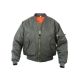Rothco Kids MA-1 Flight Jackets, Sage Green, XS, 7310-SageGreen-XS
