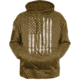 Rothco U.S. Flag Concealed Carry Hoodie - Men's, Coyote Brown, Extra Large, 8081-CoyoteBrown-XL
