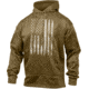 Rothco U.S. Flag Concealed Carry Hoodie - Men's, Coyote Brown, Extra Large, 8081-CoyoteBrown-XL