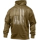 Rothco U.S. Flag Concealed Carry Hoodie - Men's, Coyote Brown, Medium, 8081-CoyoteBrown-M