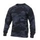 Rothco Long Sleeve Colored Camo T-Shirt, Midnight Blue Camo, L, 3637-MidnightBlueCamo-L