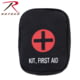 Rothco Military Zipper First Aid Kit Pouch, Black, 9325-Black