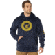 Rothco Navy Emblem Pullover Hooded Sweatshirt - Mens, Navy Blue, Small, 20570-NavyBlue-S