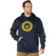 Rothco Navy Emblem Pullover Hooded Sweatshirt - Mens, Navy Blue, Large, 20570-NavyBlue-L