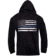 Rothco Thin Blue Line Concealed Carry Zippered Hoodie - Mens, Black, Large, 56071-L