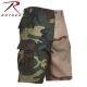 Rothco Two-Tone Camo BDU Short, Woodland/Tri-Color Camo, M, 1810-WoodlandTri-ColorCamo-M