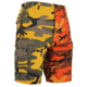 Rothco Two-Tone Camo BDU Short, Stinger Yellow / Savage Orange Camo, XS, S1815-StingerYellowSavageOrangeCamo-XS