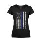 Rothco Women's Thin Blue Line Longer T-Shirt, S, 5688-S