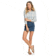 Roxy Capital Dream Long Sleeve Shirt - Womens, Blue Mirage Fields, Large, ERJWT03221-BMK1-L