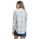 Roxy Capital Dream Long Sleeve Shirt - Womens, Blue Mirage Fields, Large, ERJWT03221-BMK1-L