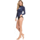 Roxy Whole Hearted Ls - Womens, Medieval Blue, Medium, ERJWR03221-BTE0-M