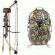 SA Sports Outdoor Gear Moose Youth Bow Pkg., Camouflage 20 in. 35 lbs. RH, 567 W/ Vanguard L Hunting Backpack-Realtree Camo