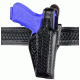 Safariland 200 ''Top Gun'' Mid-Ride, Level I Retention Holster - Plain Black, Left Hand 200-91-162