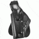 Safariland 518 Paddle Holster - Plain Black, Left Hand, S&amp;W 4006