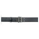 Safariland 875 Stitched Edge Belt, 2.25in Wide, Hi-Gloss Black, Chrome Buckle, Waist 44 in