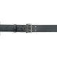 Safariland 875 Stitched Edge 2.25in Hi Gloss Black Belt w/ Chrome Buckle, 875-XX-9 - Size - 36 in