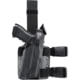 Safariland 6304 ALS/SLS Drop-Leg Glock Tactical Holster, Glock 19/19X/23/45/26/27, Single Strap Leg Shroud, Right, STX Tactical, Black, 1326437