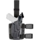 Safariland 7304 7TS ALS/SLS Level III Retention Tactical Holsters, Glock 19 Gen 5, Glock 23, Glock 45, Glock 19X, Standard Double Strap Leg Shroud, Left Hand, Black, 7304-28325-482