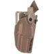 Safariland 7360RDS 7TS ALS/SLS Mid-Ride Level III Retention Duty Holsters, Glock 19 MOS, Right Hand, SafariSeven Plain, FDE Brown, 7360RDS-28325-551