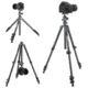 SAMURAI Outdoor-X Carbon 4-Section Carbon Fiber Compact w/Ball Head Travel Tripod, Black, OUTDOORX