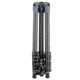 SAMURAI Outdoor-X Carbon 4-Section Carbon Fiber Compact w/Ball Head Travel Tripod, Black, OUTDOORX