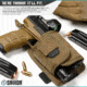 Savior Equipment Universal Pistol Holster, Tan, 5.8in H x 3.75in W, Tan, 5.8in H x 3.75in W, SP-TNS-PHOL-TN