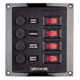 Sea-Dog Sea Dog Vertical 4 Gang Panel, 424010-1