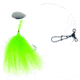 Sea Striker Fluke Rig 2/0 Wide Gap Spinner 3Way Chartreuse Bucktail, N8955-CH