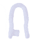 SeaSure 8mm Snap Close Shackle - 5 Pack, 04.59CRD