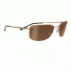 Serengeti Sorrento Sunglasses - Satin Black w/ Black Tannery Frame, 555nm Polarized Lenses 7554
