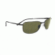 Serengeti Trapani Sunglasses - Shiny Silver Smoke Stripe Frame, 555nm Polarized Lenses 7602
