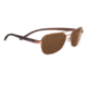 Serengeti Levanto Sunglasses - Shiny Gunmetal Frame, 555nm Polarized Lenses 7588