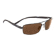 Serengeti Volterra Sunglasses - Shiny Silver/Black Ivory Frame, 555nm Lenses 7596