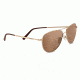 Serengeti Alghero Single Vision Prescription Sunglasses, Satin Soft Gold Frame 8315SV