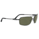 Serengeti Dante Single Vision Prescription Sunglasses, Satin Black Frame, Polarized, Photochromic, 8457SV