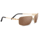 Serengeti Dante Single Vision Prescription Sunglasses, Shiny Bold Gold Frame, Polarized, Photochromic, 8566SV