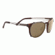 Serengeti Palmiro Single Vision Prescription Sunglasses, Satin Dark Tortoise Frame, Polarized, Photochromic, 8054SV