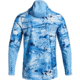 SHED, Under Armour Backwater Hybrid 1/2 Zip Hoodie - Mens - Mens, Aqua Hydro Camo, Large, 1309585-923-L