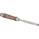 Shop Fox German Type Chrome Vanadium Steel Chisel, Walnut Handle, 7/16in. Wide File, 10 in. Overall D3793