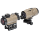 USED SIG SAUER Romeo MSR 1x20 mm Red Dot Sight and Juliet3 3x Micro Magnifier Combo, FDE, SORJ72011, EDEMO2, Condition Fair, Installed/Mounted