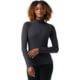 Smartwool Classic Thermal Merino Base Layer 1/4 Zip - Women's, Charcoal Heather, Large, SW002828010100L000
