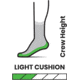 Smartwool Hike Light Cushion Mountain Print Crew Socks - Mens, G61 Mist Blue, Extra Large, SW001617G61XL