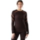 Smartwool Intraknit Thermal Merino Base Layer Crew - Women's, Mink/Terracotta, Small, SW019284Q33100S000