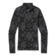 Smartwool Merino 250 Baselayer Pattern 1/4 Zip - Womens, Black Digital Snowflake, Extra Large, SW016375E36-XL